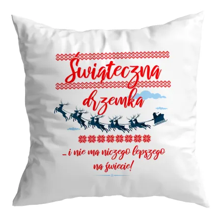 Poduszka BOŻE NARODZENIE Świąteczna drzemka